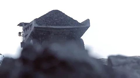 Truck transporting coal Stock Footage 69078840