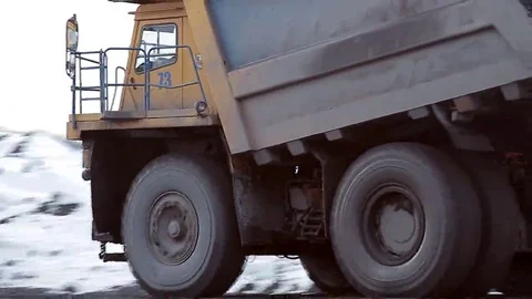 Truck transporting coal Stock Footage 69078842