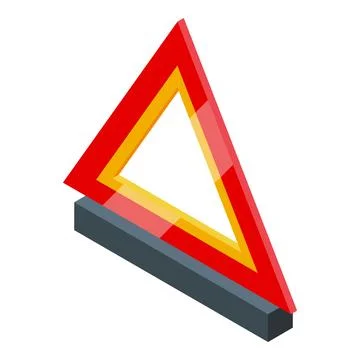 Truck triangle icon isometric vector. Driver cap Stock Illustration