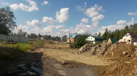 Truck unloading on building site Video stock 11890747