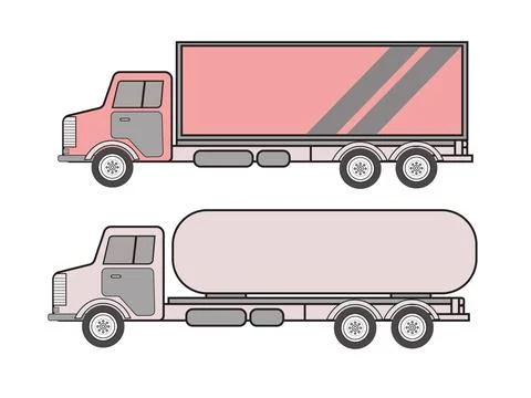 Truck vector graphic design Stock Illustration