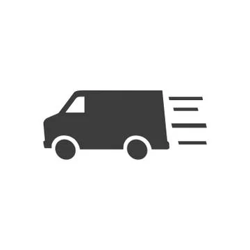 Truck vector icon. Stock Illustration