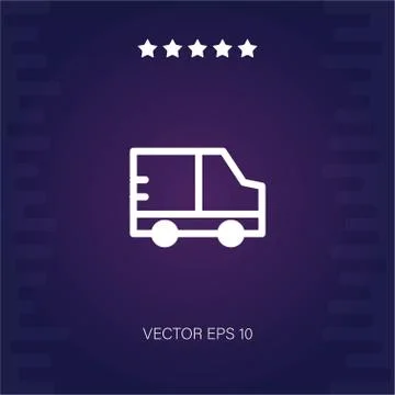 Truck vector icon Stock Illustration