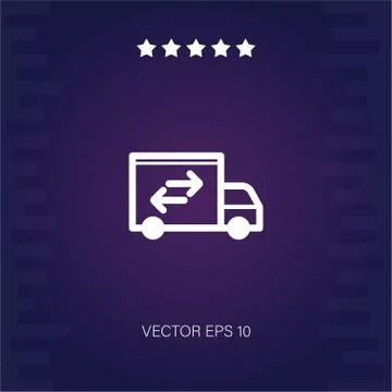 Truck vector icon Stock Illustration