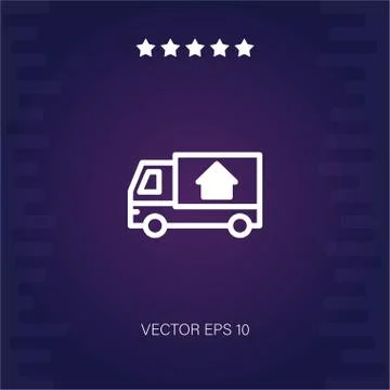 Truck vector icon Stock Illustration