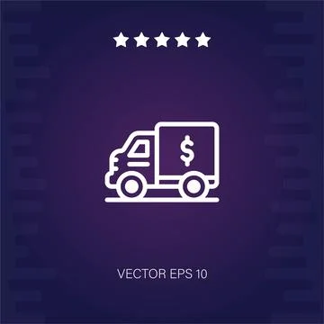 Truck vector icon Stock Illustration