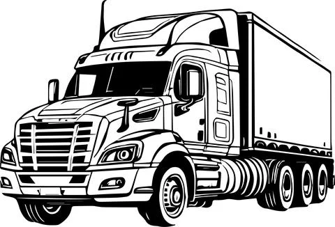 Truck vector 库存插图