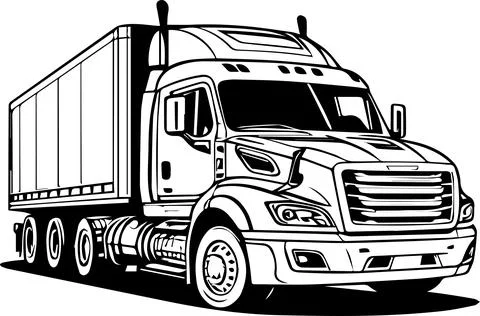 Truck vector 库存插图
