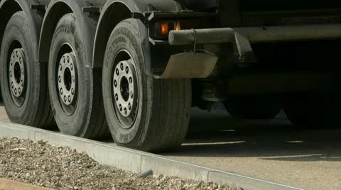Truck wheel Stock Footage