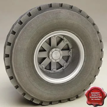 Truck wheel V1 3D Model