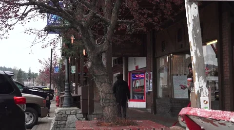 Truckee Main Street,texting Stock Footage 44856520