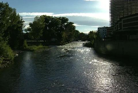 Truckee River Stock Footage 98118179