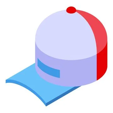 Trucker cap icon isometric vector. Truck driver Stock Illustration