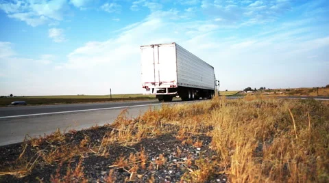 Trucker.  Video stock 40493179