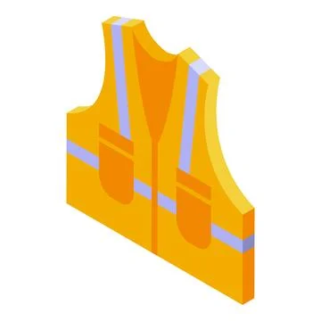 Trucker vest icon isometric vector. Truck driver Stock Illustration