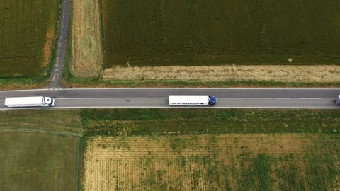 Trucks aerial 動画素材 119878418