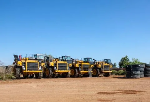 Trucks assembly line Stock Photos