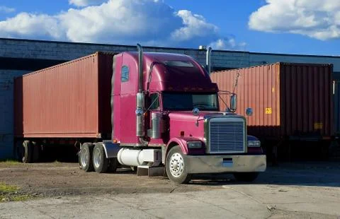 Trucks in Dock Stock Photos