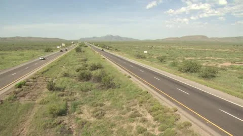 Trucks on Highway 3 Stock-Footage 19133926