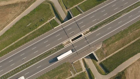 Trucks on the highway. Stock Footage 117266291