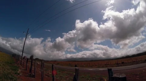 Trucks, road and clouds Stock Footage 49268074
