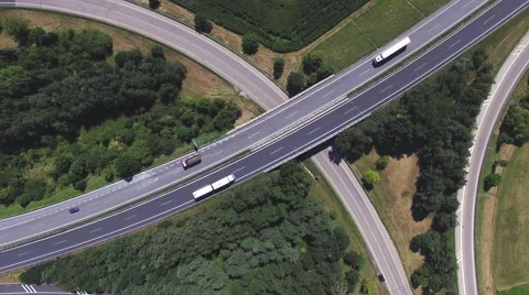 Trucks on the Road Stock Footage 66691261