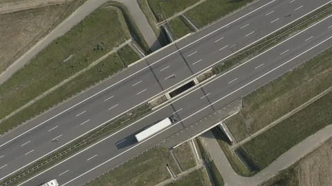 Trucks in road. Stock Footage 117266083