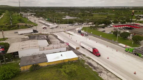 Trucks on the road Stock Footage 247232488