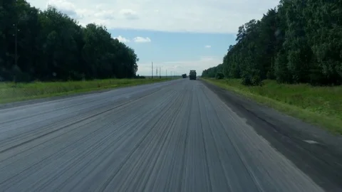 Trucks stand on the roadside 스톡 동영상 80088807