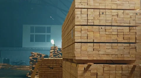 Trucks transporting blocks of wood Stock Footage 62518682