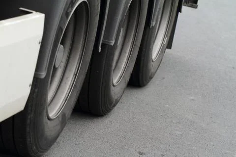 Truck's wheels Stock Photos