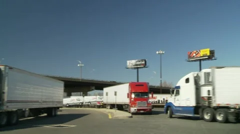 Truckstop three Stock-Footage 8557849