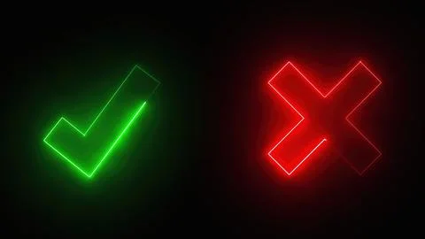 True and False symbols Stock Illustration
