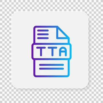 True audio document file type flat icons. extension, format, archive, type... Stock Illustration