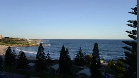 True Australian sunset  from Coogee Beach NSW Stock Footage 42037538