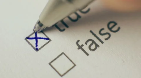True Checkbox Marking Survey 스톡 동영상 43218328