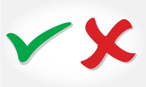 True / false icon vector , pencil writing true / false icon Stock Illustration