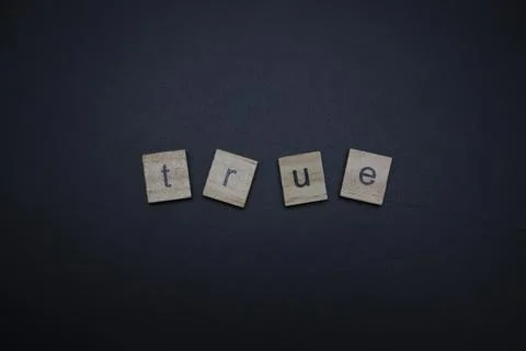 True Letters Stock Photos