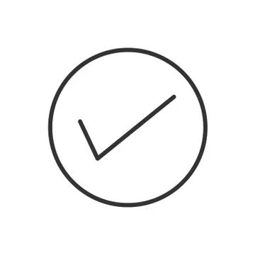 True line icon on a white background Stock Illustration