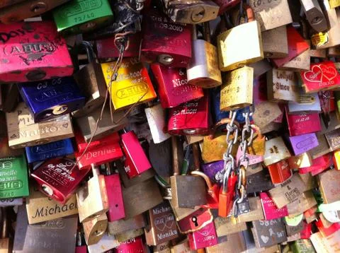 True Love Locks Stock Photos