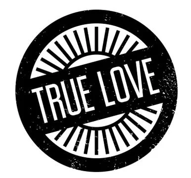 True Love rubber stamp Stock Illustration