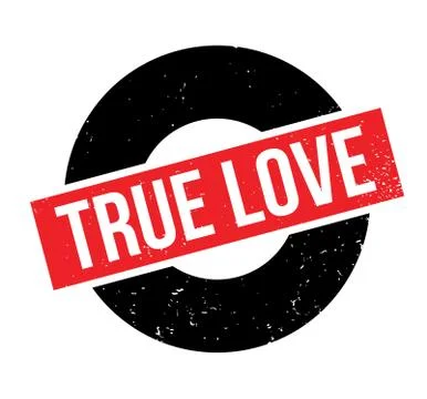 True Love rubber stamp Stock Illustration