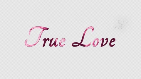 True Love title animation. True Love intro. True Love of text reveal. Stock Footage 321168962
