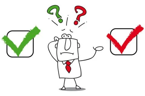 True or false Stock Illustration