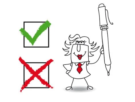 True or false penelope Stock Illustration