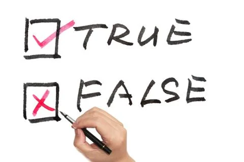 True or false Stock Photos