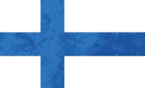 True proportions Finland flag with texture Stock Illustration