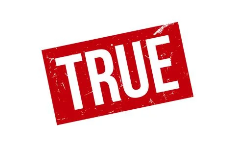 True Rubber Stamp Seal Vector Stock Illustration