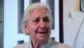 True sincere weeping of elderly woman. She sees a film about past times HD Footage