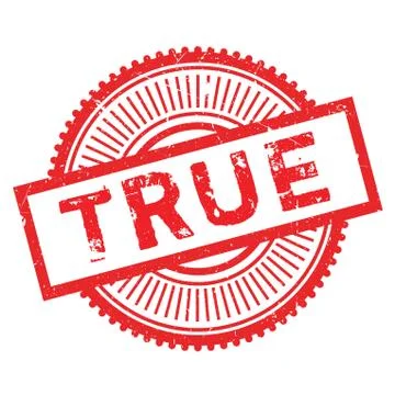 True stamp Stock Illustration